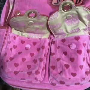 Ultra Rare Vintage Y2K Juicy Couture Pink Velour Backpack EUC Juicy Couture | Bags | Ultra Rare Vintage Y2k Juicy Couture  main image 3